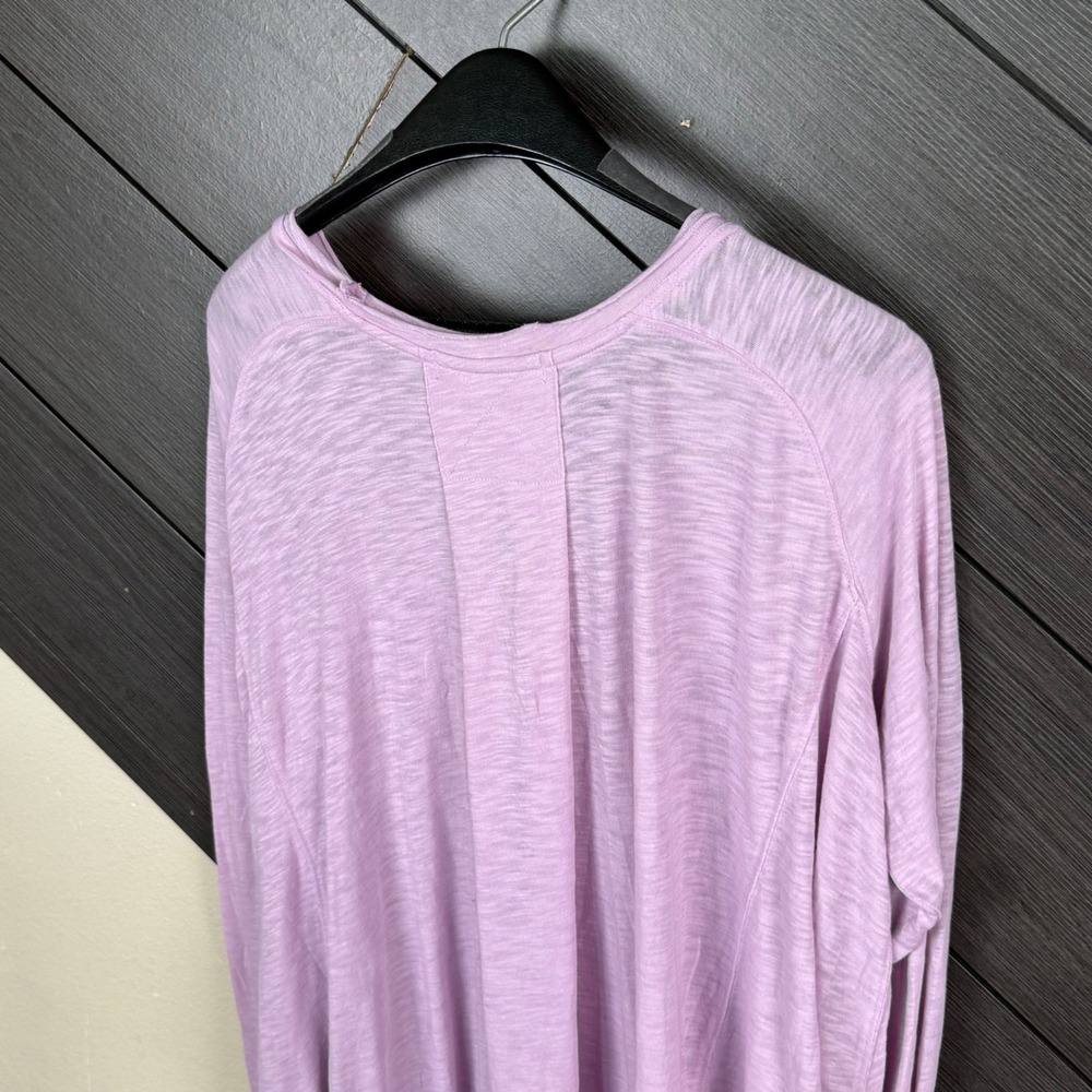 We The Free Women's Large Lavender Oversized Swing Tunic Long Sleeve Top - Picture 5 of 7